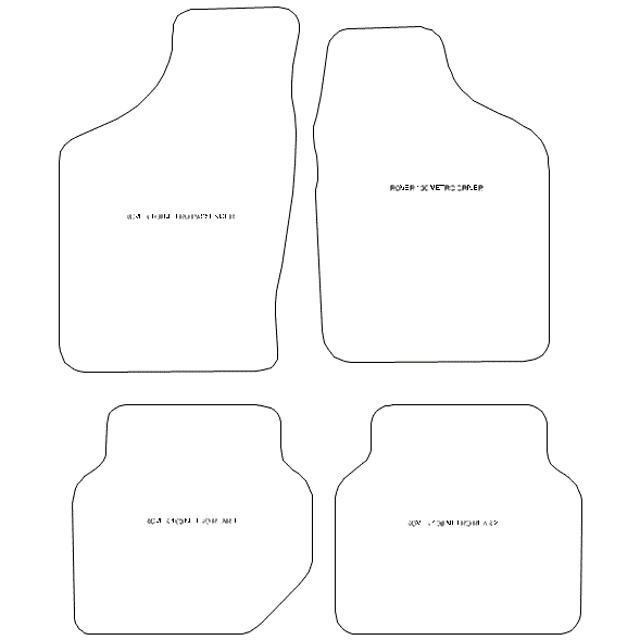 To fit Rover Metro / Rover 100 Car Mats 1990 - 1998 & Heel Pad (B) - Picture 5 of 16